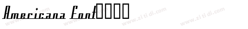 Americana Font字体转换